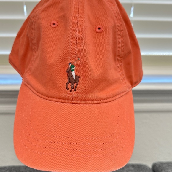 Polo Ralph Lauren Classic Sports Cap  _ Orange, Adjustable - Picture 1 of 5